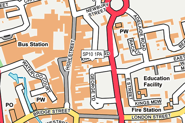 SP10 1PA map - OS OpenMap – Local (Ordnance Survey) SP10 1PA map - OS OpenMap – Local (Ordnance Survey)