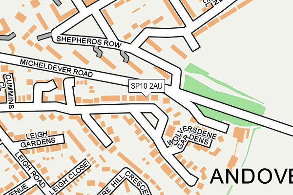 SP10 2AU map - OS OpenMap – Local (Ordnance Survey) SP10 2AU map - OS OpenMap – Local (Ordnance Survey)