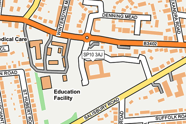 SP10 3AJ map - OS OpenMap – Local (Ordnance Survey) SP10 3AJ map - OS OpenMap – Local (Ordnance Survey)