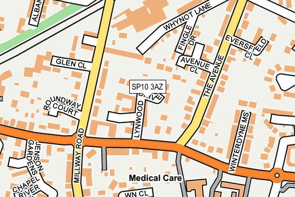 SP10 3AZ map - OS OpenMap – Local (Ordnance Survey) SP10 3AZ map - OS OpenMap – Local (Ordnance Survey)