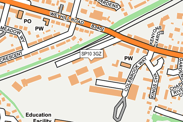 SP10 3GZ map - OS OpenMap – Local (Ordnance Survey) SP10 3GZ map - OS OpenMap – Local (Ordnance Survey)