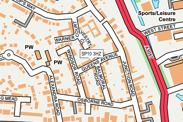 SP10 3HZ map - OS OpenMap – Local (Ordnance Survey)