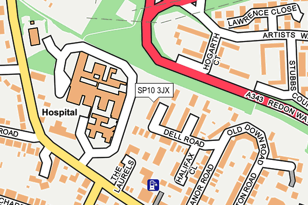 SP10 3JX map - OS OpenMap – Local (Ordnance Survey) SP10 3JX map - OS OpenMap – Local (Ordnance Survey)