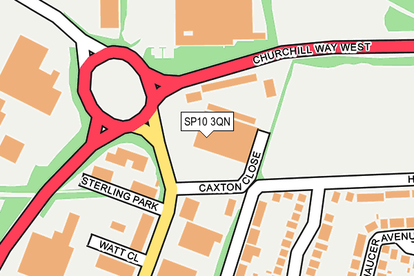 SP10 3QN map - OS OpenMap – Local (Ordnance Survey) SP10 3QN map - OS OpenMap – Local (Ordnance Survey)