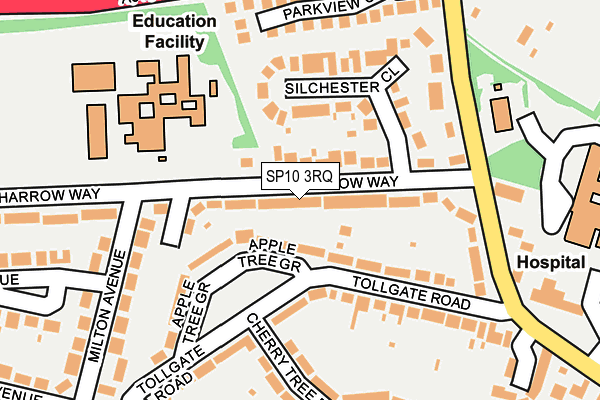 SP10 3RQ map - OS OpenMap – Local (Ordnance Survey) SP10 3RQ map - OS OpenMap – Local (Ordnance Survey)