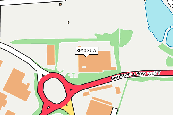 SP10 3UW map - OS OpenMap – Local (Ordnance Survey) SP10 3UW map - OS OpenMap – Local (Ordnance Survey)