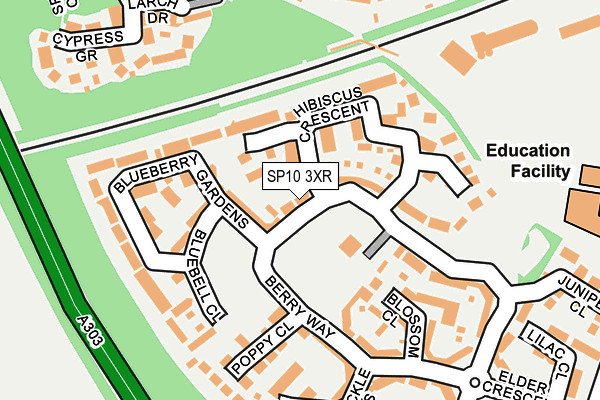 SP10 3XR map - OS OpenMap – Local (Ordnance Survey) SP10 3XR map - OS OpenMap – Local (Ordnance Survey)