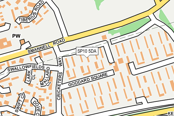 SP10 5DA map - OS OpenMap – Local (Ordnance Survey) SP10 5DA map - OS OpenMap – Local (Ordnance Survey)