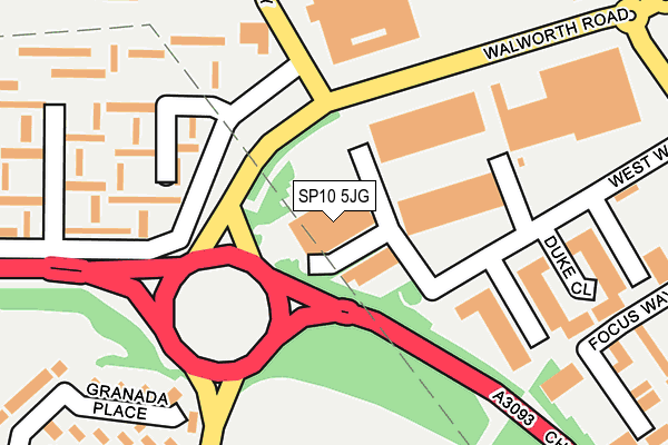 SP10 5JG map - OS OpenMap – Local (Ordnance Survey) SP10 5JG map - OS OpenMap – Local (Ordnance Survey)