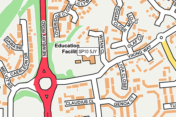 SP10 5JY map - OS OpenMap – Local (Ordnance Survey) SP10 5JY map - OS OpenMap – Local (Ordnance Survey)