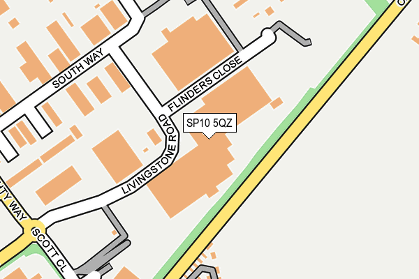 SP10 5QZ map - OS OpenMap – Local (Ordnance Survey) SP10 5QZ map - OS OpenMap – Local (Ordnance Survey)