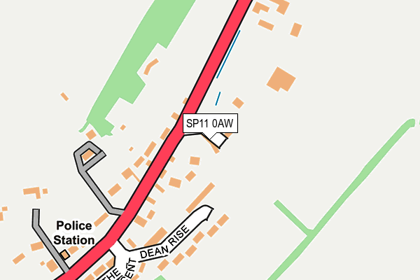 SP11 0AW map - OS OpenMap – Local (Ordnance Survey) SP11 0AW map - OS OpenMap – Local (Ordnance Survey)
