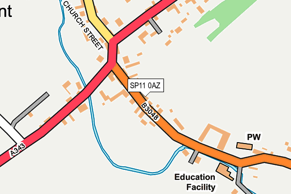 SP11 0AZ map - OS OpenMap – Local (Ordnance Survey) SP11 0AZ map - OS OpenMap – Local (Ordnance Survey)