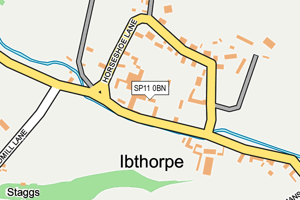 SP11 0BN map - OS OpenMap – Local (Ordnance Survey) SP11 0BN map - OS OpenMap – Local (Ordnance Survey)