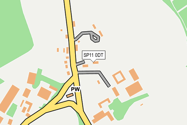 SP11 0DT map - OS OpenMap – Local (Ordnance Survey) SP11 0DT map - OS OpenMap – Local (Ordnance Survey)
