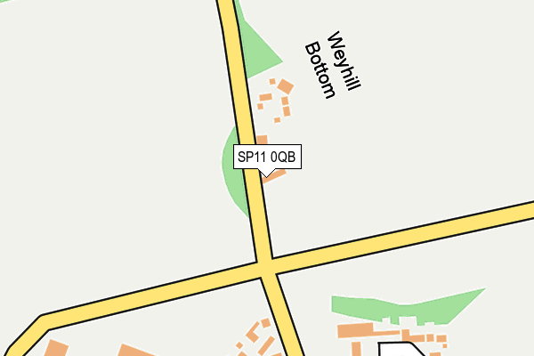 SP11 0QB map - OS OpenMap – Local (Ordnance Survey) SP11 0QB map - OS OpenMap – Local (Ordnance Survey)