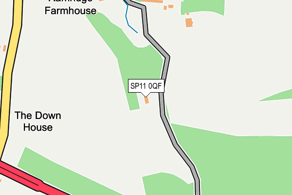 SP11 0QF map - OS OpenMap – Local (Ordnance Survey) SP11 0QF map - OS OpenMap – Local (Ordnance Survey)