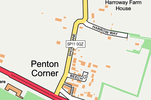 SP11 0QZ map - OS OpenMap – Local (Ordnance Survey) SP11 0QZ map - OS OpenMap – Local (Ordnance Survey)