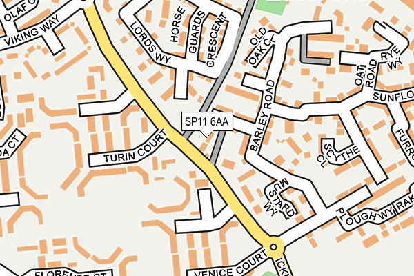 SP11 6AA map - OS OpenMap – Local (Ordnance Survey) SP11 6AA map - OS OpenMap – Local (Ordnance Survey)