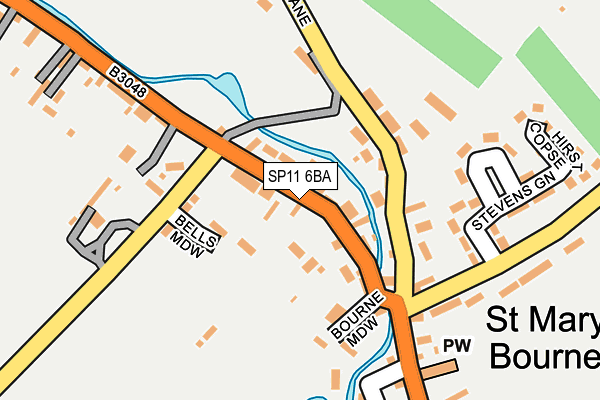 SP11 6BA map - OS OpenMap – Local (Ordnance Survey) SP11 6BA map - OS OpenMap – Local (Ordnance Survey)