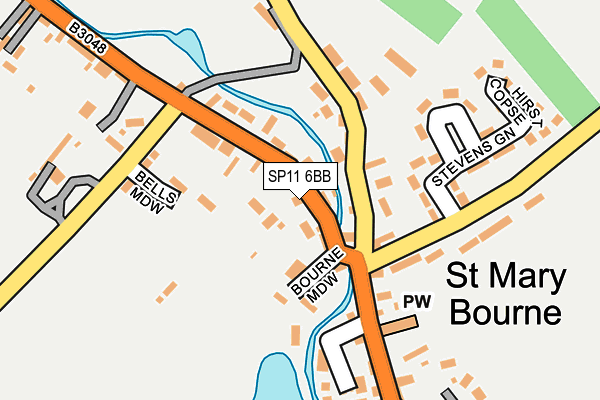 SP11 6BB map - OS OpenMap – Local (Ordnance Survey) SP11 6BB map - OS OpenMap – Local (Ordnance Survey)