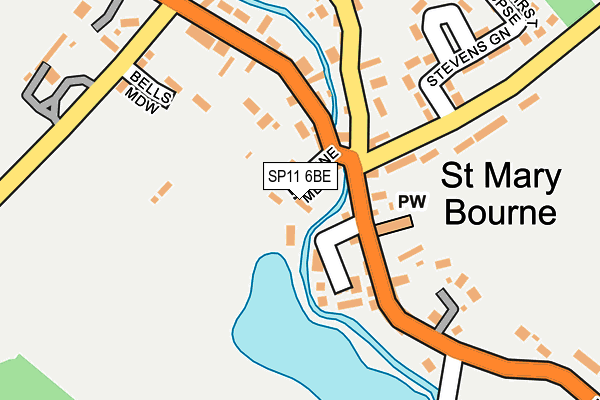 SP11 6BE map - OS OpenMap – Local (Ordnance Survey) SP11 6BE map - OS OpenMap – Local (Ordnance Survey)