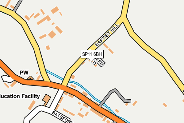 SP11 6BH map - OS OpenMap – Local (Ordnance Survey) SP11 6BH map - OS OpenMap – Local (Ordnance Survey)