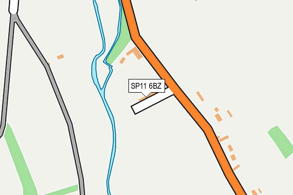 SP11 6BZ map - OS OpenMap – Local (Ordnance Survey) SP11 6BZ map - OS OpenMap – Local (Ordnance Survey)