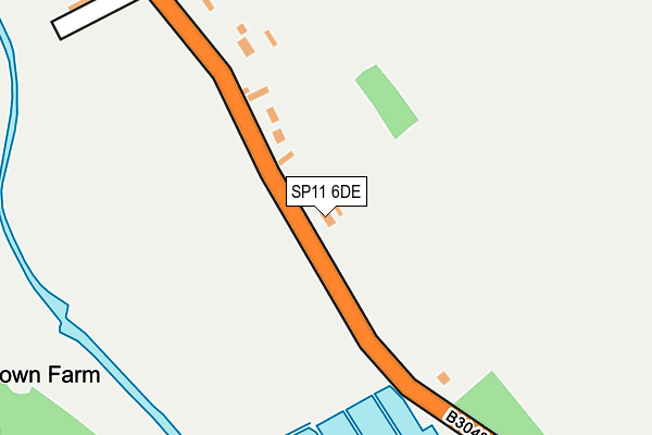 SP11 6DE map - OS OpenMap – Local (Ordnance Survey) SP11 6DE map - OS OpenMap – Local (Ordnance Survey)