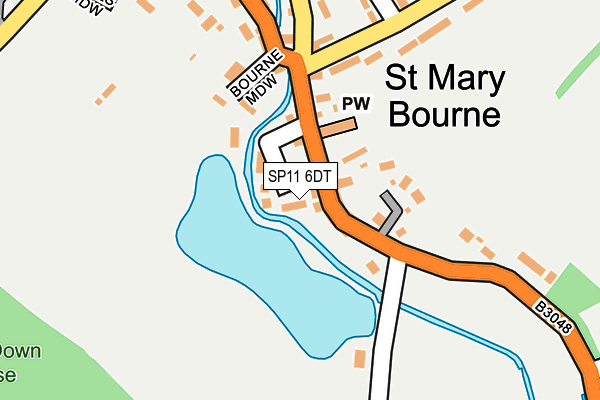 SP11 6DT map - OS OpenMap – Local (Ordnance Survey) SP11 6DT map - OS OpenMap – Local (Ordnance Survey)