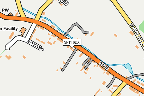 SP11 6DX map - OS OpenMap – Local (Ordnance Survey) SP11 6DX map - OS OpenMap – Local (Ordnance Survey)