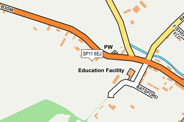 SP11 6EJ map - OS OpenMap – Local (Ordnance Survey) SP11 6EJ map - OS OpenMap – Local (Ordnance Survey)
