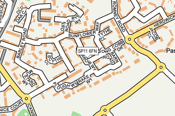 SP11 6FN map - OS OpenMap – Local (Ordnance Survey) SP11 6FN map - OS OpenMap – Local (Ordnance Survey)