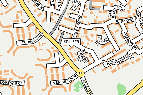 SP11 6FR map - OS OpenMap – Local (Ordnance Survey) SP11 6FR map - OS OpenMap – Local (Ordnance Survey)