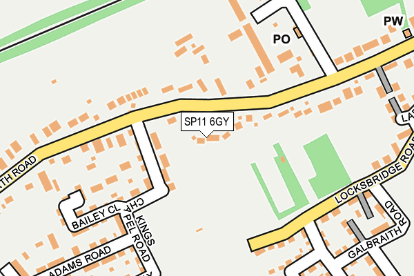 SP11 6GY map - OS OpenMap – Local (Ordnance Survey) SP11 6GY map - OS OpenMap – Local (Ordnance Survey)