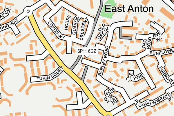 SP11 6GZ map - OS OpenMap – Local (Ordnance Survey) SP11 6GZ map - OS OpenMap – Local (Ordnance Survey)