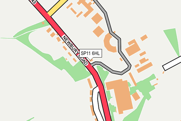 SP11 6HL map - OS OpenMap – Local (Ordnance Survey) SP11 6HL map - OS OpenMap – Local (Ordnance Survey)