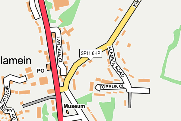 SP11 6HP map - OS OpenMap – Local (Ordnance Survey) SP11 6HP map - OS OpenMap – Local (Ordnance Survey)