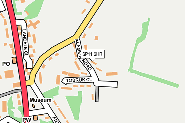 SP11 6HR map - OS OpenMap – Local (Ordnance Survey) SP11 6HR map - OS OpenMap – Local (Ordnance Survey)