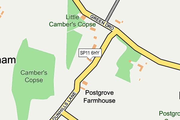 SP11 6HY map - OS OpenMap – Local (Ordnance Survey)