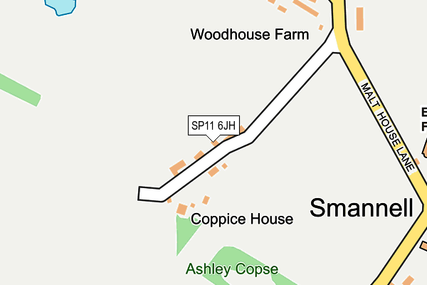 SP11 6JH map - OS OpenMap – Local (Ordnance Survey)