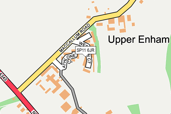 SP11 6JR map - OS OpenMap – Local (Ordnance Survey) SP11 6JR map - OS OpenMap – Local (Ordnance Survey)