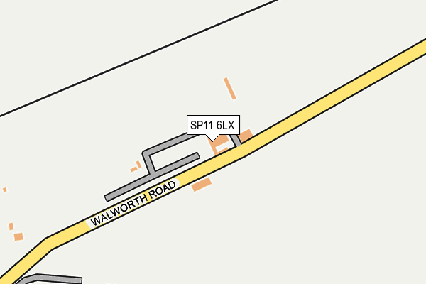 SP11 6LX map - OS OpenMap – Local (Ordnance Survey) SP11 6LX map - OS OpenMap – Local (Ordnance Survey)