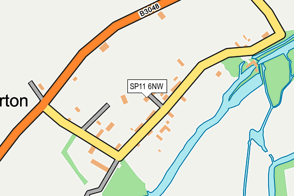 SP11 6NW map - OS OpenMap – Local (Ordnance Survey)