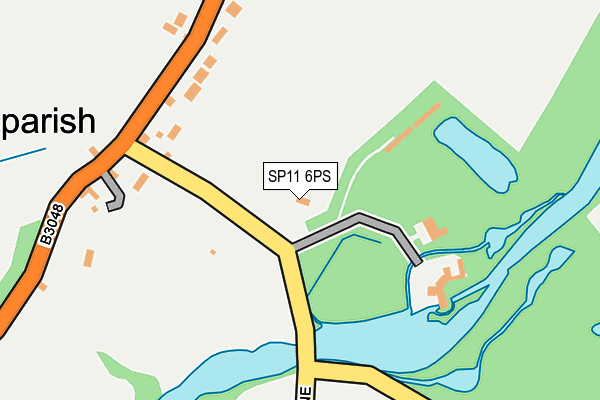 SP11 6PS map - OS OpenMap – Local (Ordnance Survey) SP11 6PS map - OS OpenMap – Local (Ordnance Survey)