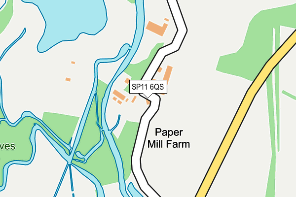 SP11 6QS map - OS OpenMap – Local (Ordnance Survey) SP11 6QS map - OS OpenMap – Local (Ordnance Survey)