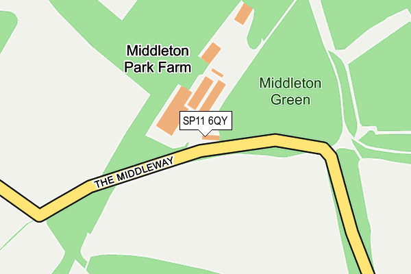 SP11 6QY map - OS OpenMap – Local (Ordnance Survey) SP11 6QY map - OS OpenMap – Local (Ordnance Survey)