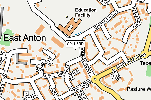 SP11 6RD map - OS OpenMap – Local (Ordnance Survey) SP11 6RD map - OS OpenMap – Local (Ordnance Survey)