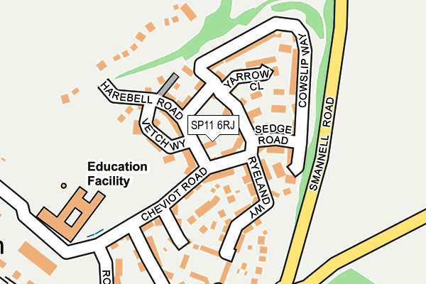 SP11 6RJ map - OS OpenMap – Local (Ordnance Survey) SP11 6RJ map - OS OpenMap – Local (Ordnance Survey)