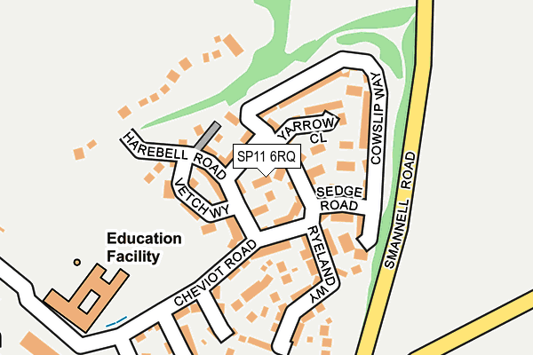 SP11 6RQ map - OS OpenMap – Local (Ordnance Survey) SP11 6RQ map - OS OpenMap – Local (Ordnance Survey)
